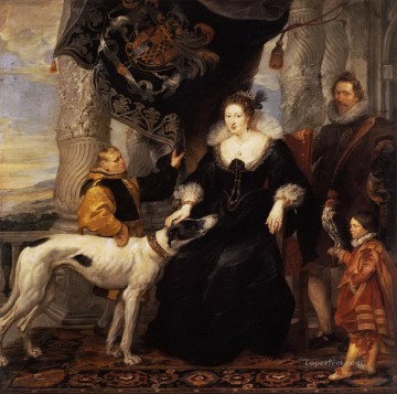 Pedro Pablo Rubens Painting - retrato de lady arundel con su tren Peter Paul Rubens